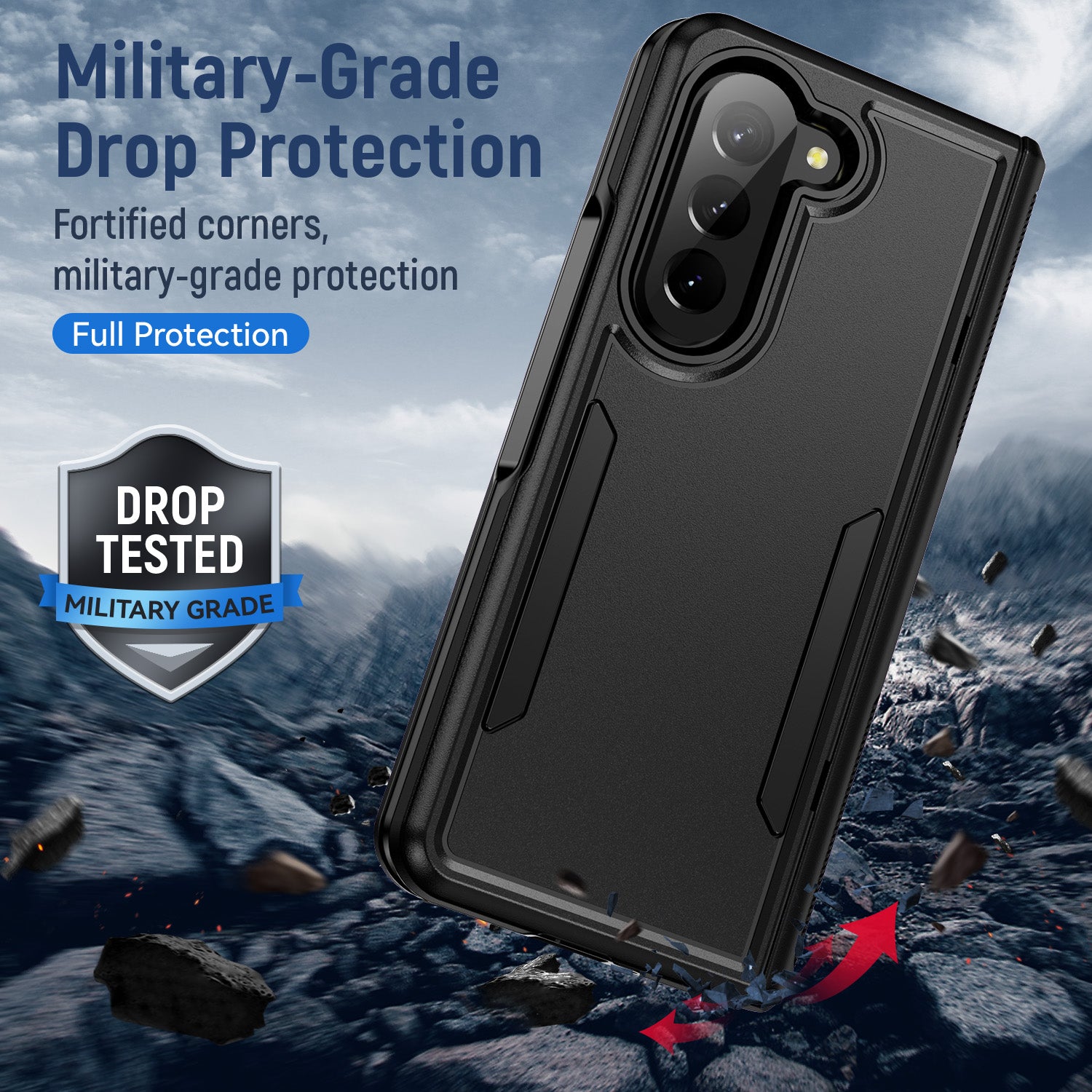 Samsung Galaxy Z Fold 5 Fully Protected Heavy-Duty Shockproof Housing Case