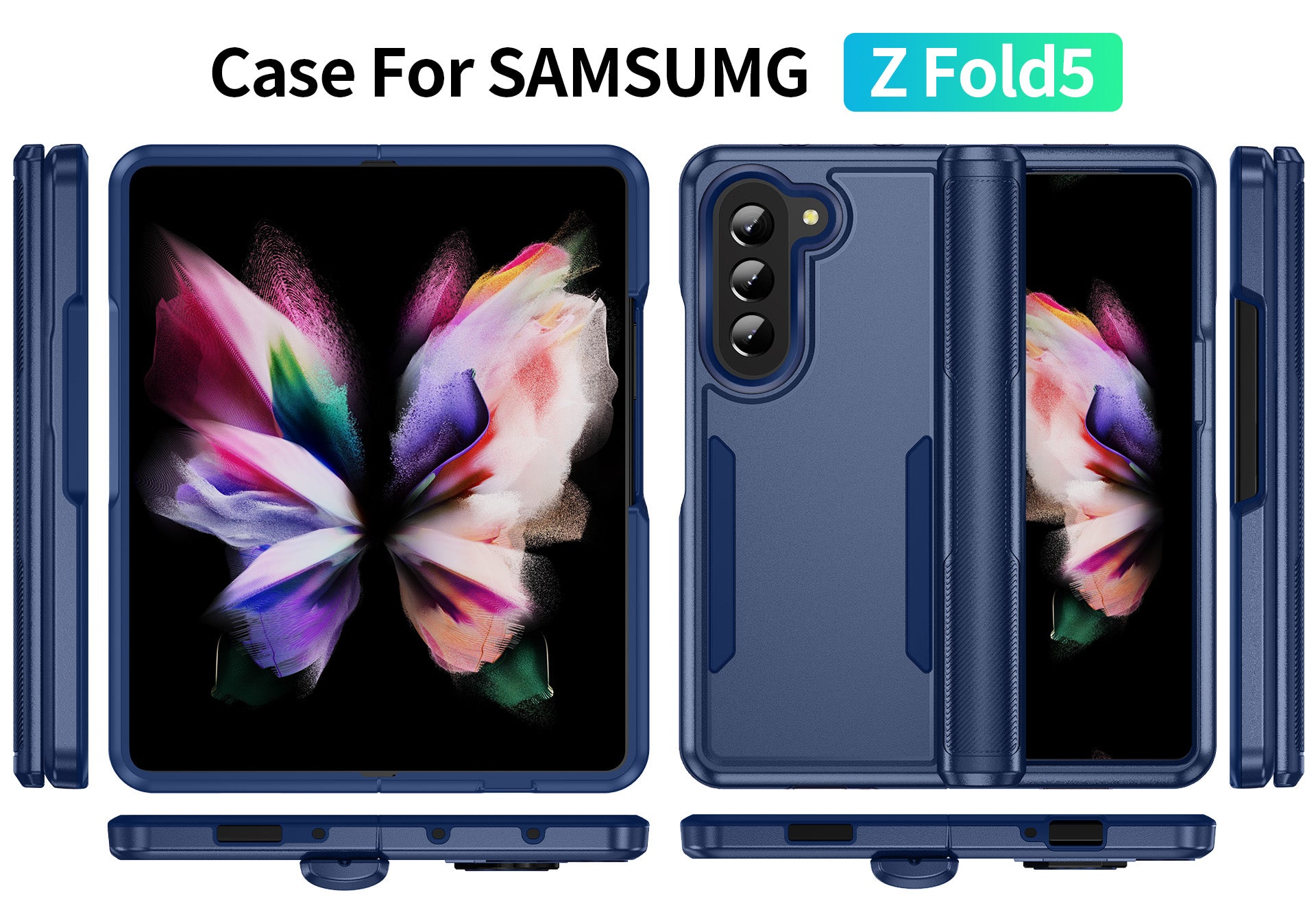 Samsung Galaxy Z Fold 5 Fully Protected Heavy-Duty Shockproof Housing Case