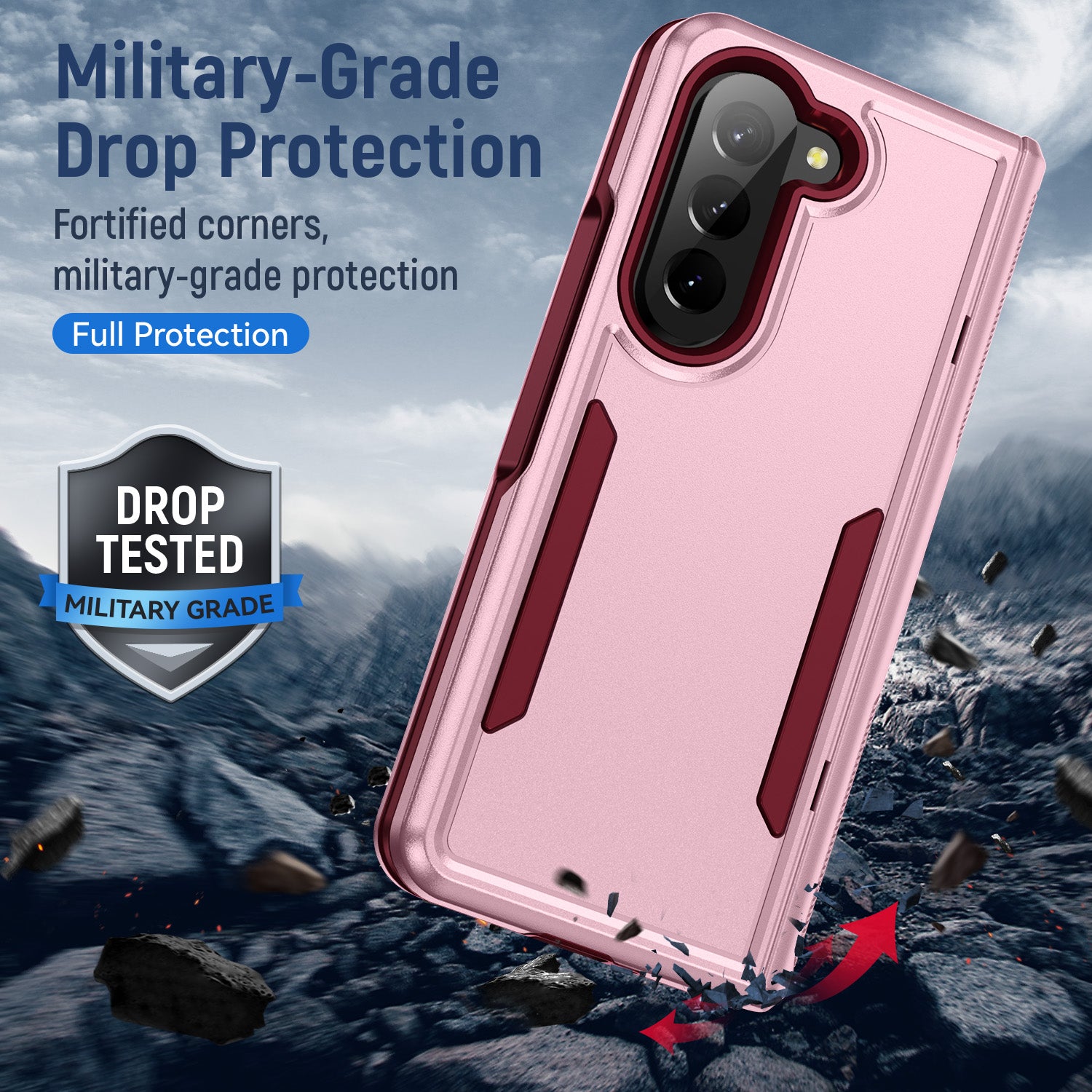 Samsung Galaxy Z Fold 5 Fully Protected Heavy-Duty Shockproof Housing Case