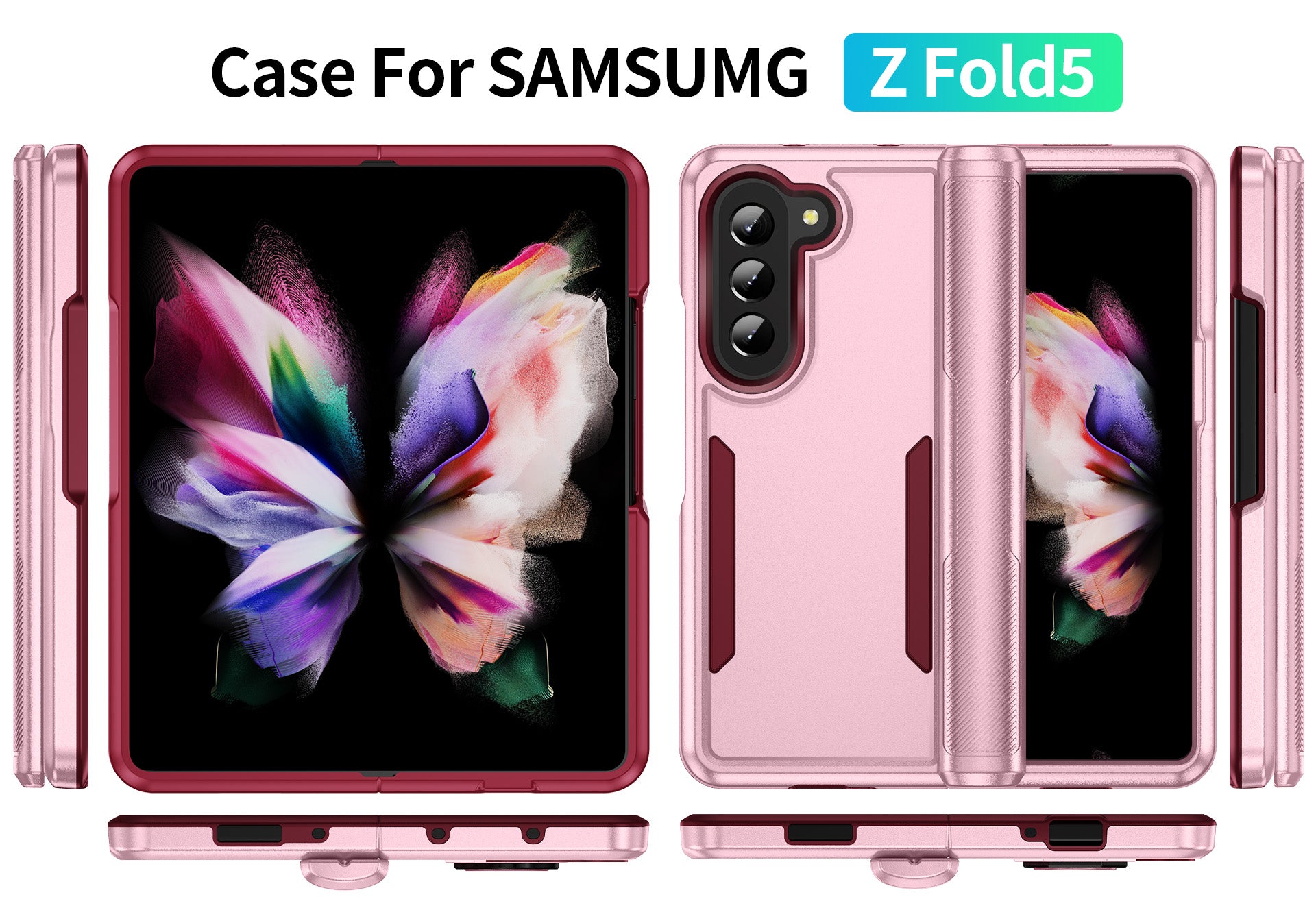 Samsung Galaxy Z Fold 5 Fully Protected Heavy-Duty Shockproof Housing Case