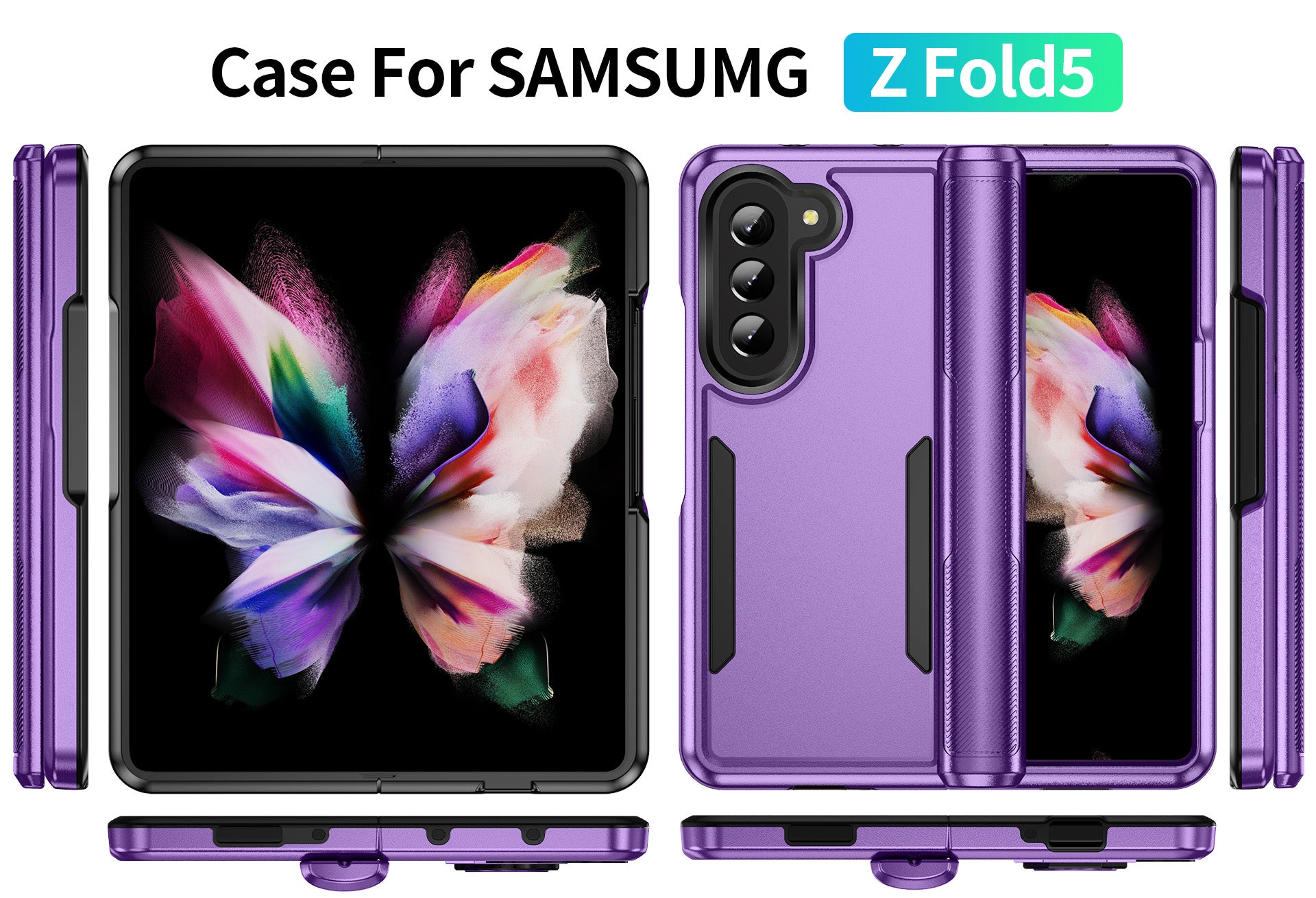 Samsung Galaxy Z Fold 5 Fully Protected Heavy-Duty Shockproof Housing Case