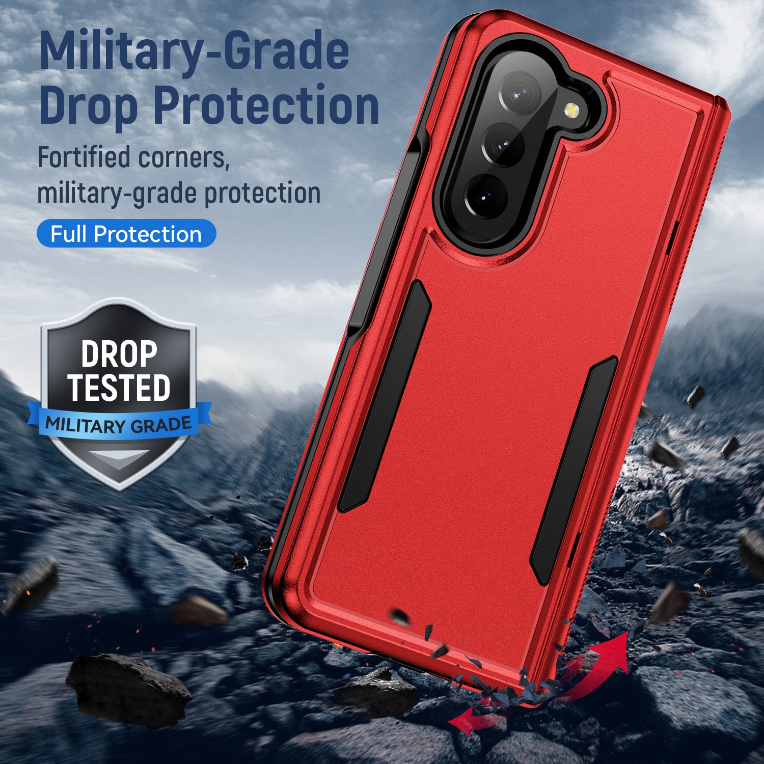 Samsung Galaxy Z Fold 5 Fully Protected Heavy-Duty Shockproof Housing Case