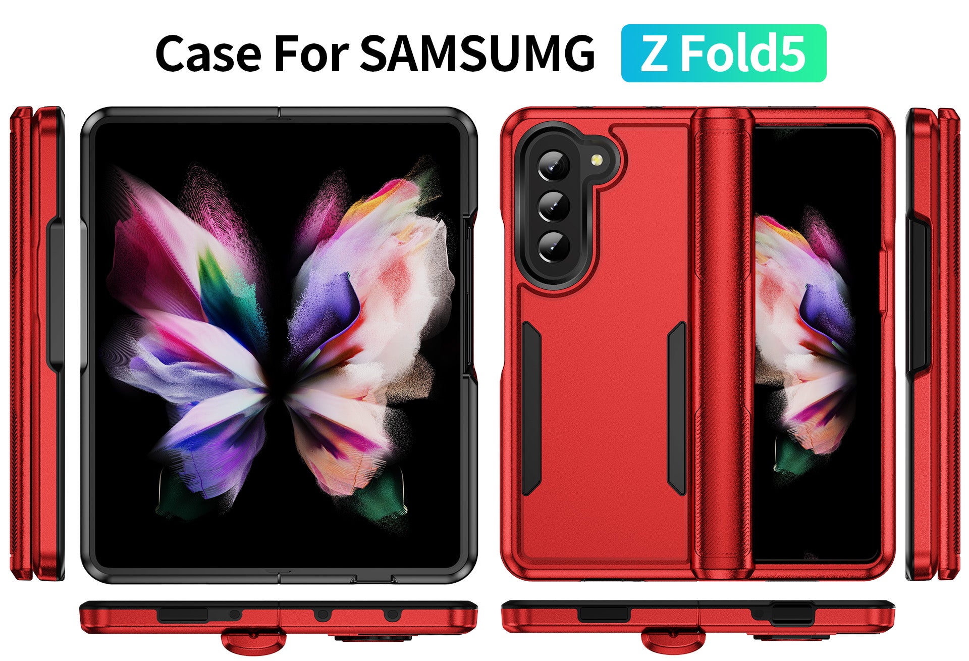 Samsung Galaxy Z Fold 5 Fully Protected Heavy-Duty Shockproof Housing Case