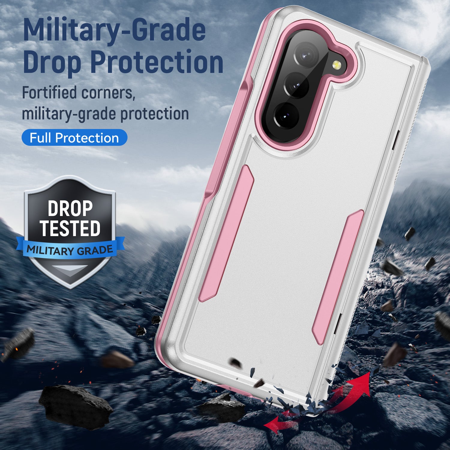 Samsung Galaxy Z Fold 5 Fully Protected Heavy-Duty Shockproof Housing Case