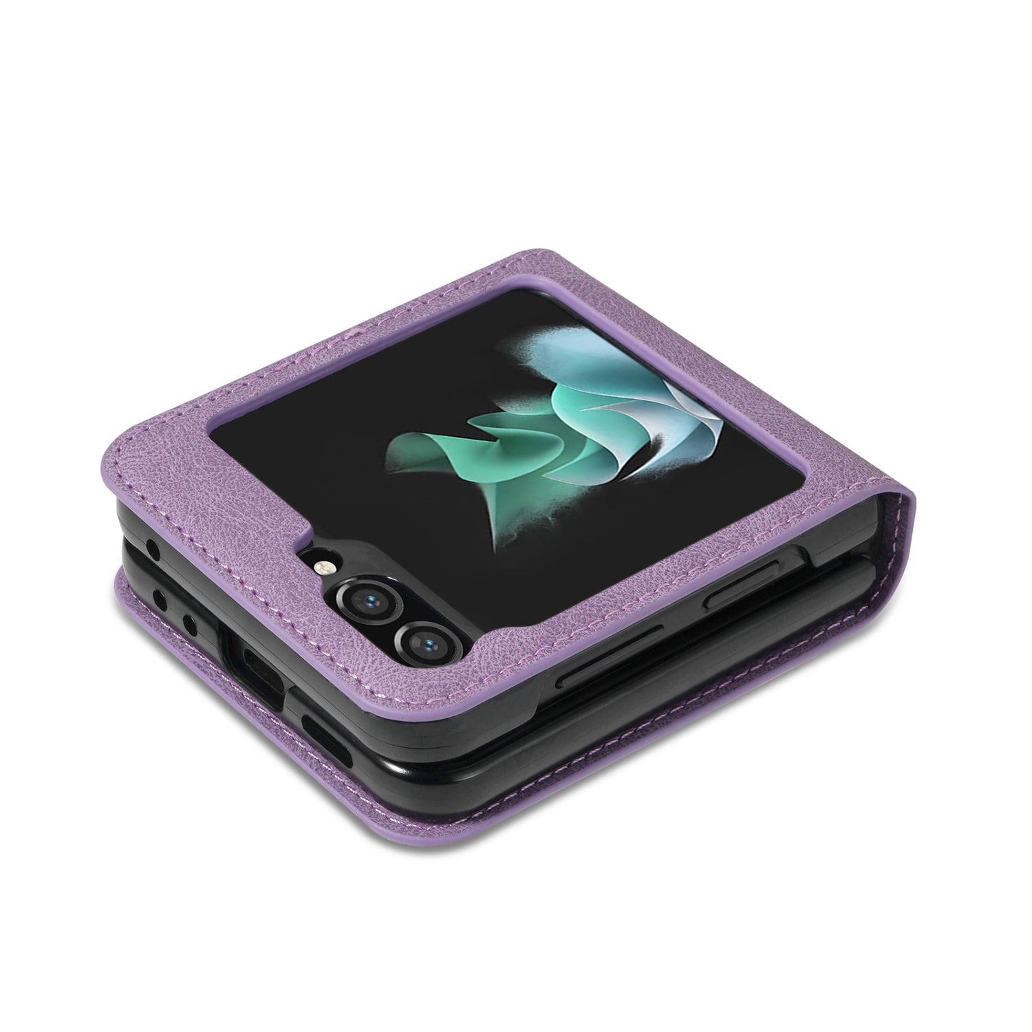 Samsung Galaxy Z Flip 5 Fold Insert Card Connect Contrasting Colors line Case