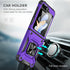 Samsung Galaxy Z Flip 5 Dual Colors Ring Magnetic GPS Car Mount Phone Holder Case