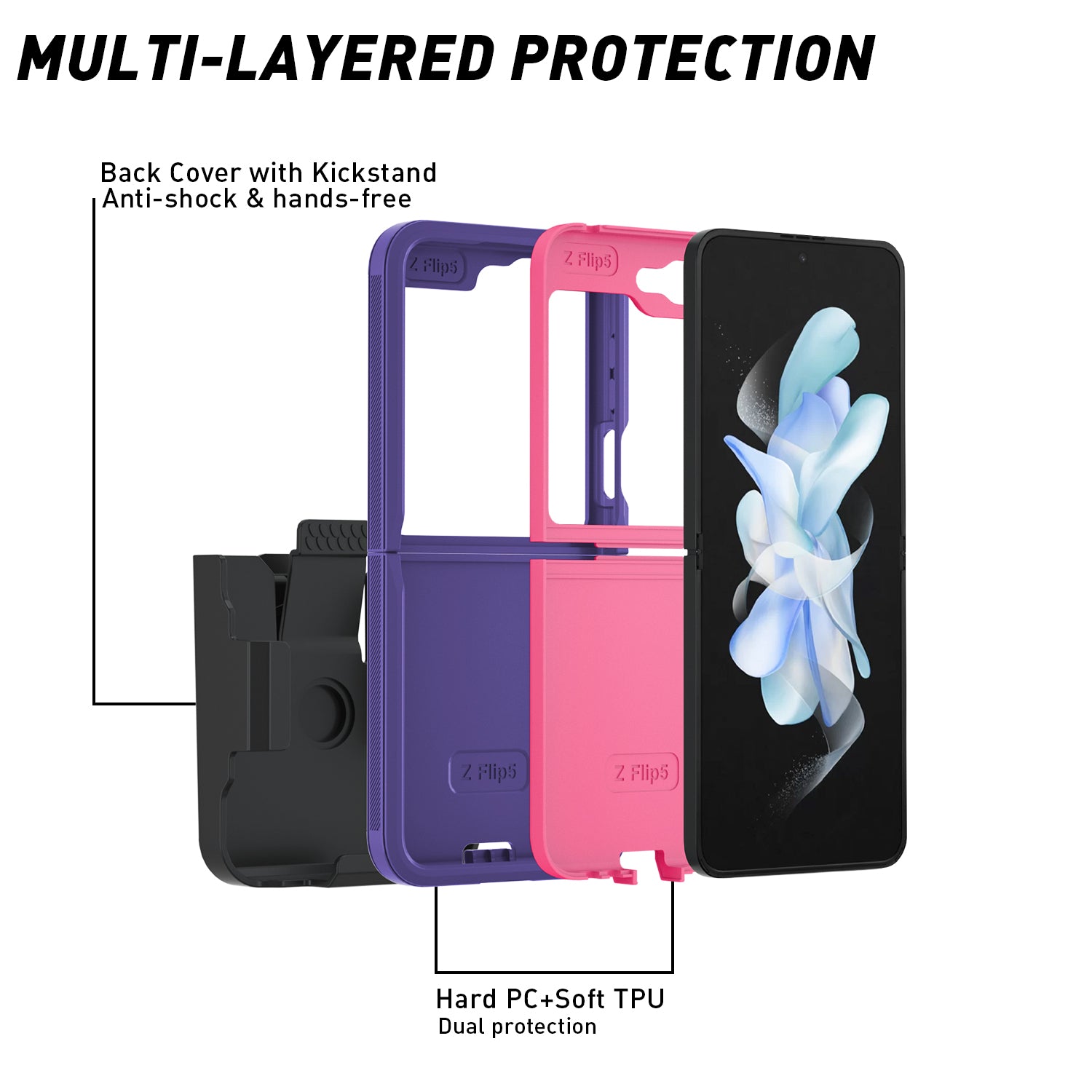 Samsung Galaxy Z Flip 5 Full Protection Heavy Duty Shockproof Case