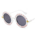 Cute Bee Style Vintage Letter Designer Eyewear Frame Round Sunglasses (15891*Ma)