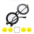 Cute Bee Style Vintage Letter Designer Eyewear Frame Round Sunglasses (15891*Ma)