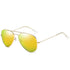 Polarized Fashion Sunglasses with Double Bar Flat Stainless Metal Frame(3025*Jie)