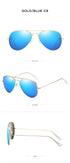 Polarized Fashion Sunglasses with Double Bar Flat Stainless Metal Frame(3025*Jie)