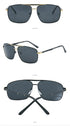 Polarized Sunglasses with Double Bar Flat Stainless Metal Frame(8810*Rong)