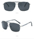 Polarized Sunglasses with Double Bar Flat Stainless Metal Frame(8810*Rong)