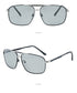 Polarized Sunglasses with Double Bar Flat Stainless Metal Frame(8810*Rong)