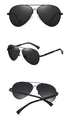 Polarized Fashion Sunglasses with Double Bar Flat Stainless Metal Frame( JS8516*Wan)