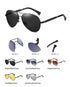 Polarized Fashion Sunglasses with Double Bar Flat Stainless Metal Frame( JS8516*Wan)