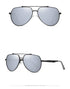 Polarized Sunglasses with Double Bar Flat Stainless Metal Frame( 6322*Wan)