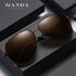 Polarized Sunglasses with Double Bar Flat Stainless Metal Frame( 6322*Wan)