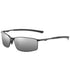 Polarized Sunglasses Men's Sunglasses Driving Mirror Color Changing Glasses Night Vision Goggles，metal frame(Fu/A559)