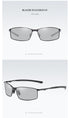 Polarized Sunglasses Men's Sunglasses Driving Mirror Color Changing Glasses Night Vision Goggles，metal frame(Fu/A559)