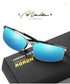 Polarized Sunglasses Men's Sunglasses Driving Mirror Color Changing Glasses Night Vision Goggles，metal frame(Fu/A559)