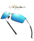 Polarized Sunglasses Men's Sunglasses Driving Mirror Color Changing Glasses Night Vision Goggles，metal frame(Fu/A559)