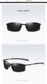 Polarized Sunglasses Men's Sunglasses Driving Mirror Color Changing Glasses Night Vision Goggles，metal frame(Fu/A559)