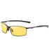 Polarized Sunglasses Men's Sunglasses Driving Mirror Color Changing Glasses Night Vision Goggles，metal frame(Fu/A559)