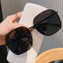 Metal Korean Appear thin slimming Sunglasses(7751*Gu)