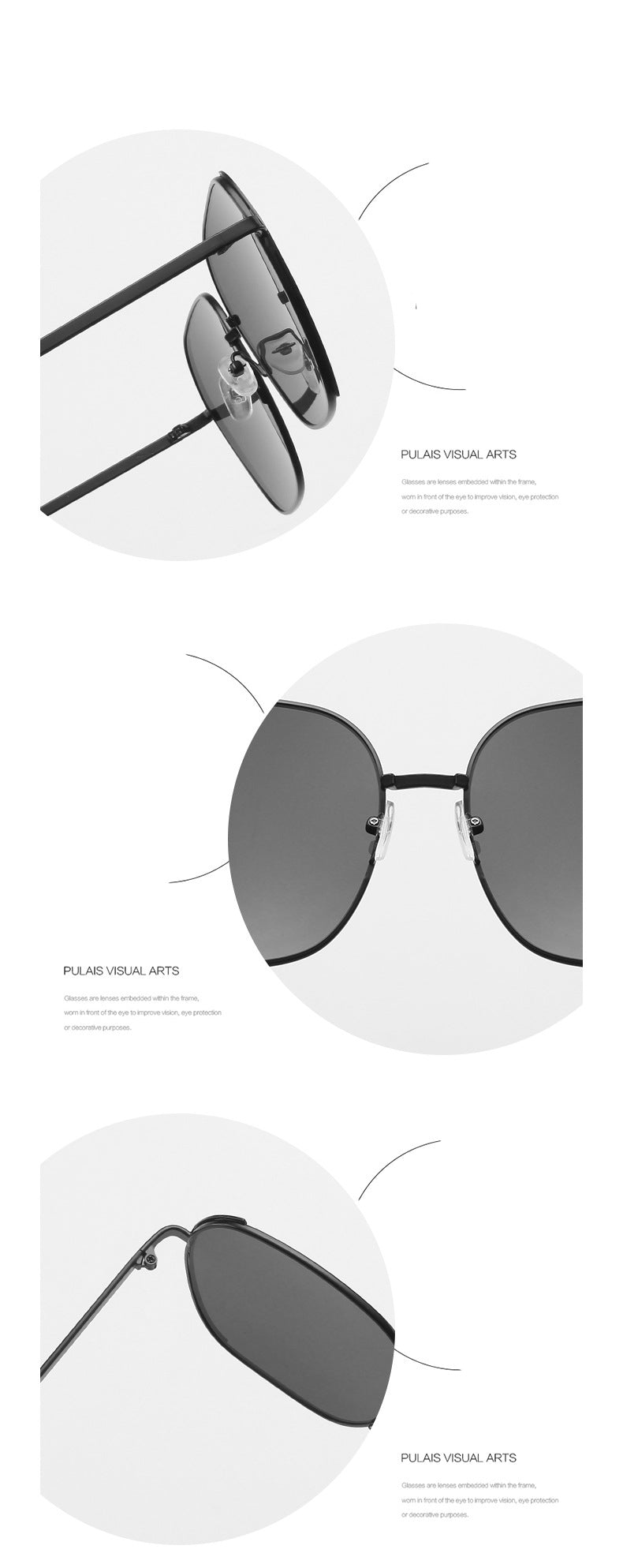 Metal Korean Appear thin slimming Sunglasses(7751*Gu)