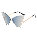 Butterfly Gradual fashion Sunglasses(90146*Xi)