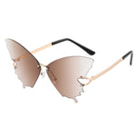 Butterfly Gradual fashion Sunglasses(90146*Xi)