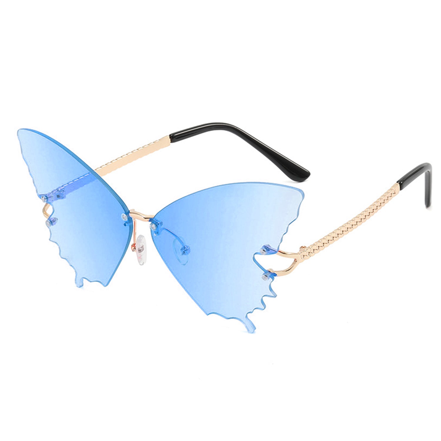 Butterfly Gradual fashion Sunglasses(90146*Xi)