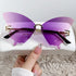 Butterfly Gradual fashion Sunglasses(90146*Xi)