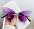 Butterfly Gradual fashion Sunglasses(90146*Xi)