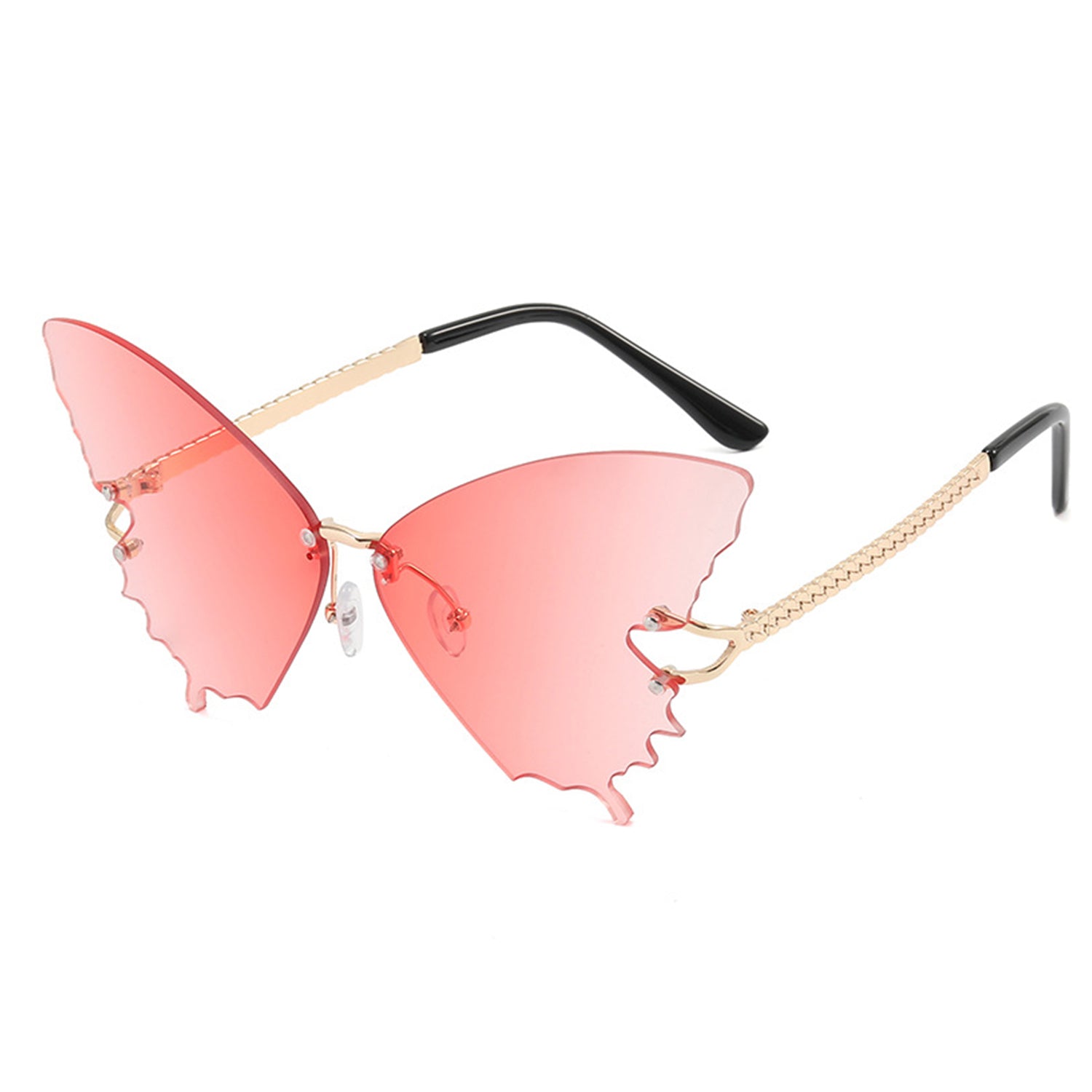 Butterfly Gradual fashion Sunglasses(90146*Xi)