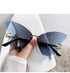 Butterfly Gradual fashion Sunglasses(90146*Xi)