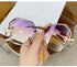 Diamond rimless cut edge Sunglasses(90125*Xi)