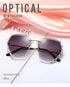 Diamond rimless crystal with cut edges for UV protection Sunglasses(9032*Xi)