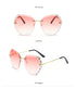 Diamond rimless crystal with cut edges for UV protection Sunglasses(9032*Xi)