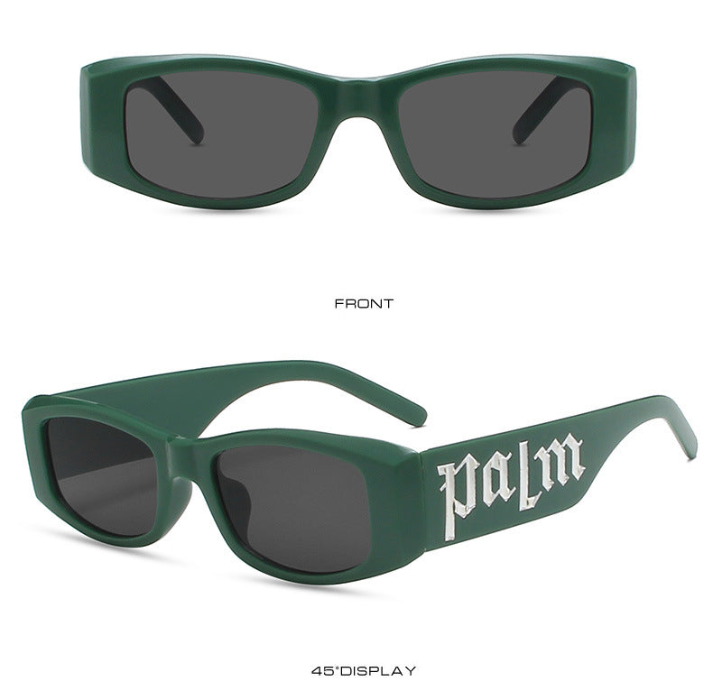 Trendy ins Hip Hop Punk Letter Sunglasses(5326*Gu)