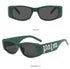 Trendy ins Hip Hop Punk Letter Sunglasses(5326*Gu)