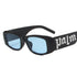 Trendy ins Hip Hop Punk Letter Sunglasses(5326*Gu)