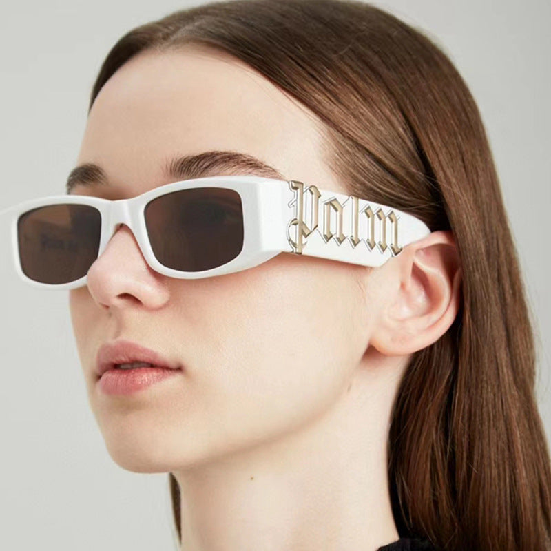 Trendy ins Hip Hop Punk Letter Sunglasses(5326*Gu)