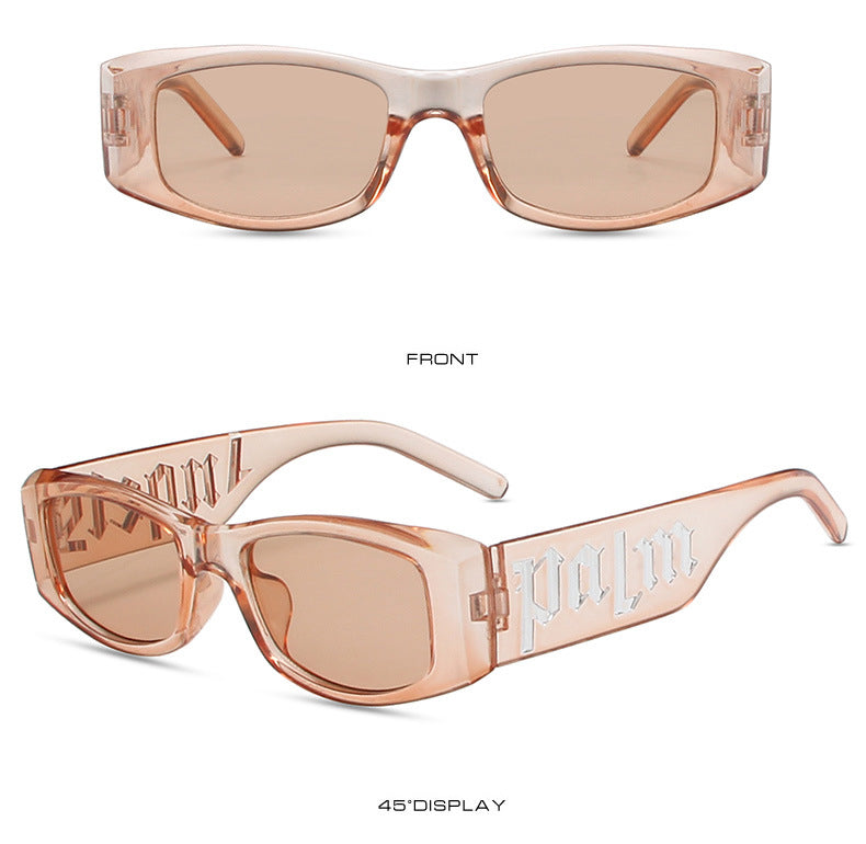 Trendy ins Hip Hop Punk Letter Sunglasses(5326*Gu)