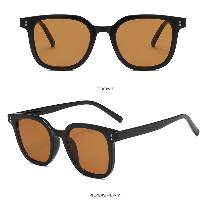 Square retro rice nail Sunglasses(20136*Gu)