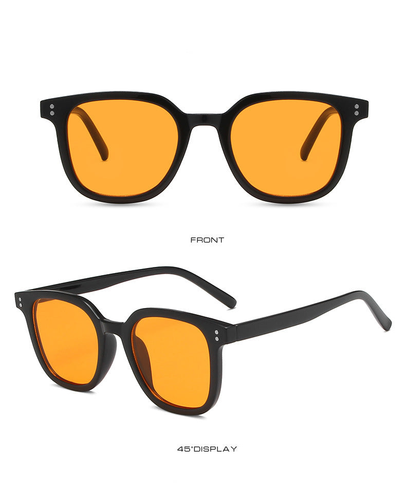 Square retro rice nail Sunglasses(20136*Gu)