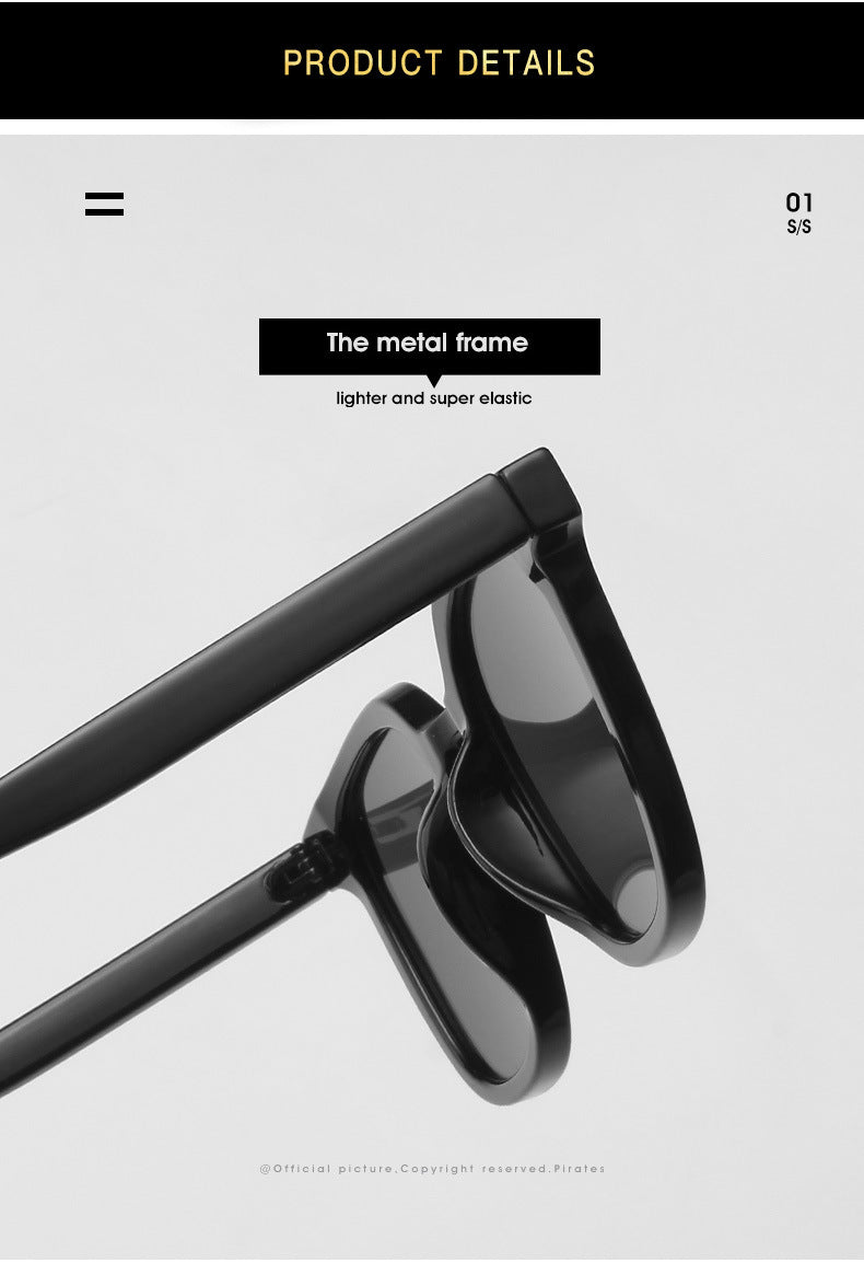 Square retro rice nail Sunglasses(20136*Gu)