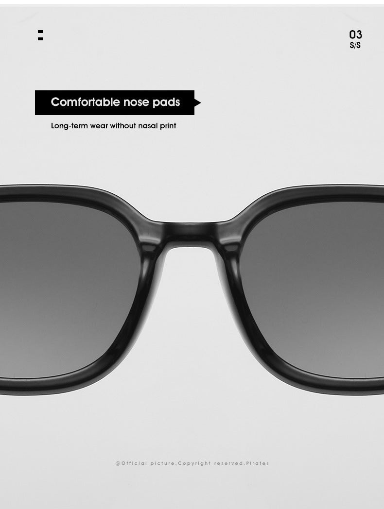 Square retro rice nail Sunglasses(20136*Gu)