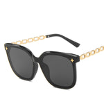 Square large frame chain leg star Sunglasses(2302*Gu)